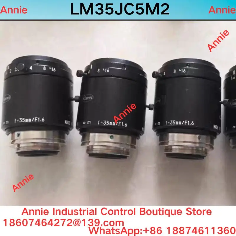 Second-hand test OK.  LM35JC5M2 industrial lens, 2/3-inch 35mm/F1.6MP manual C interface