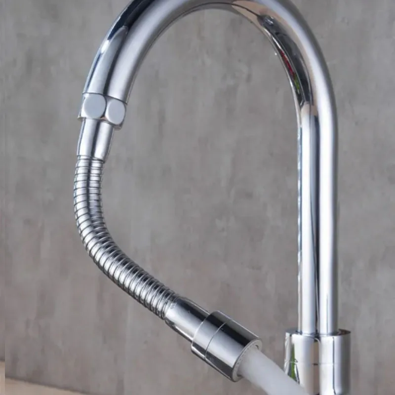 1080° Rotation Stainless Steel Kitchen Faucet Sprinkler Extender Bubbler Water-saving Device Lengthening Splash Sprinkler Spray