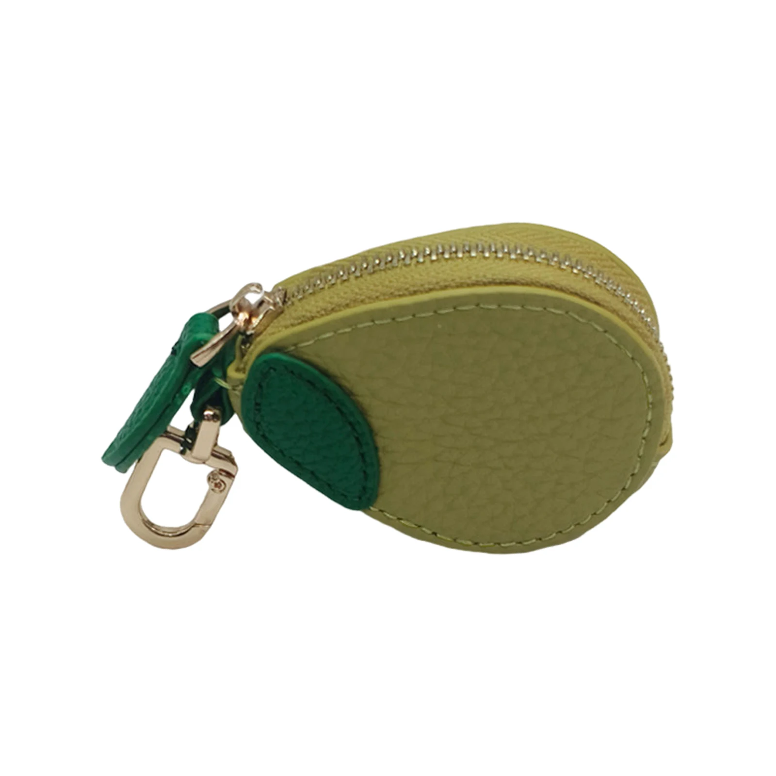 Women's Coin Purse Fruit Shaped Keychain Pouch Cute Mini Wallet for Girls Gift Portable Faux Leather Change Bag Durable