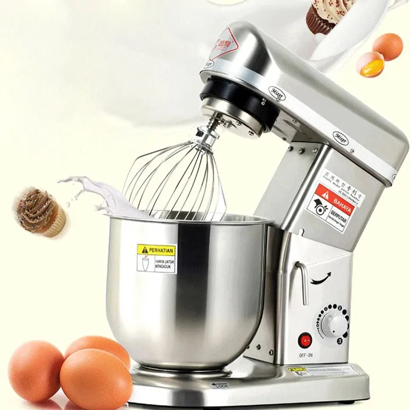 5/7/10LElectric Stand Mixer Planetary Food Mixer Kitchen Flour Dough Mixer StainlessSteel Multifunctional Kneading Flour Filling