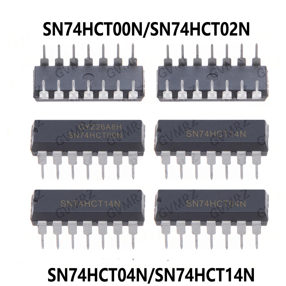 10PCS/LOT 74HCT02 74HCT04 74HCT14 SN74HCT00N SN74HCT02N SN74HCT04N SN74HCT14N DIP 74HCT00