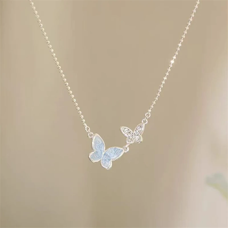 Eleganter Schmetterlings-Zirkon-Ring, Ohrringe, Armband, Halskette, Schmuck für Frauen, Geschenk für Sie, Alltagskleidung, besondere Anlässe – Detail 4