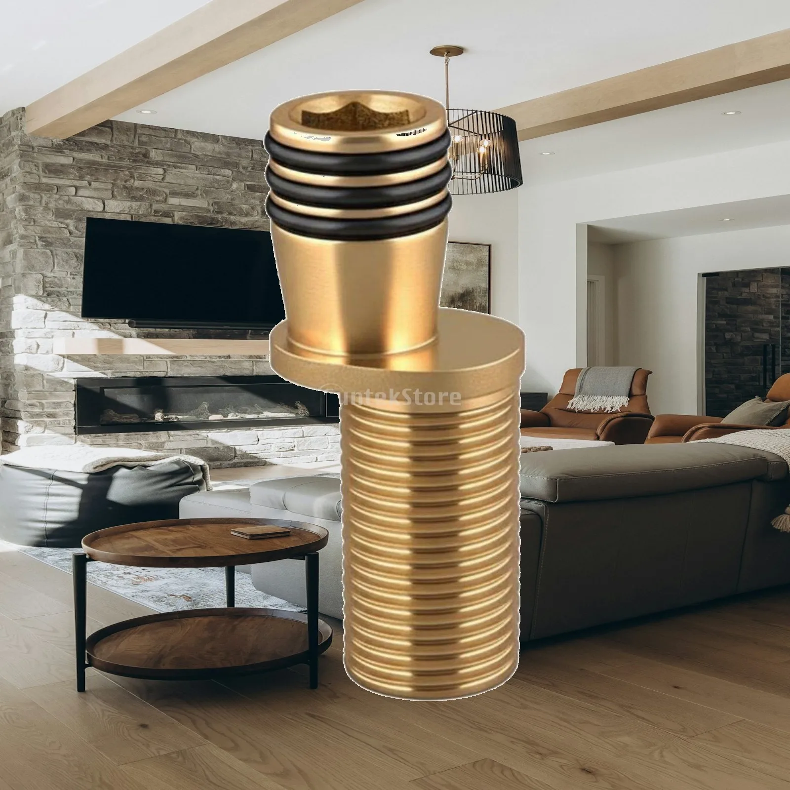 Durable Brass Shower Head Base with Stainless Steel Strainer Eccentric Adapter for High Pressure Shower Setup