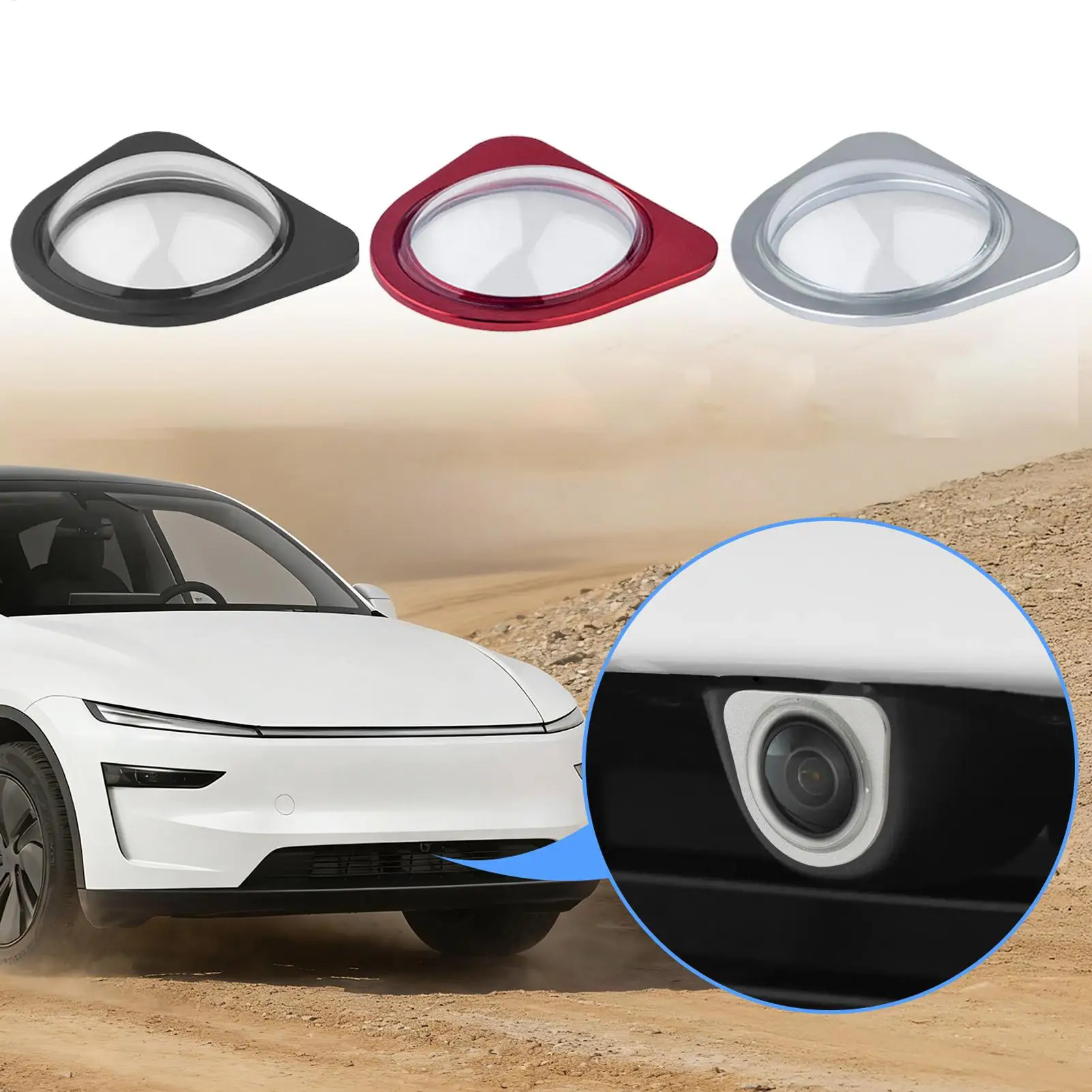 Lens Guard For Car Camera Anti-Scratch Shield Front Camera Lens Cover For Automotive Road Trip Driving Outdoor Protection