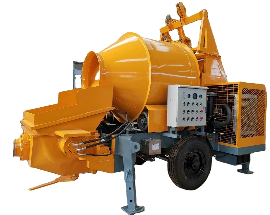 Small Portable Concrete Mixer Pump for Rural Construction & Tunnel Projects