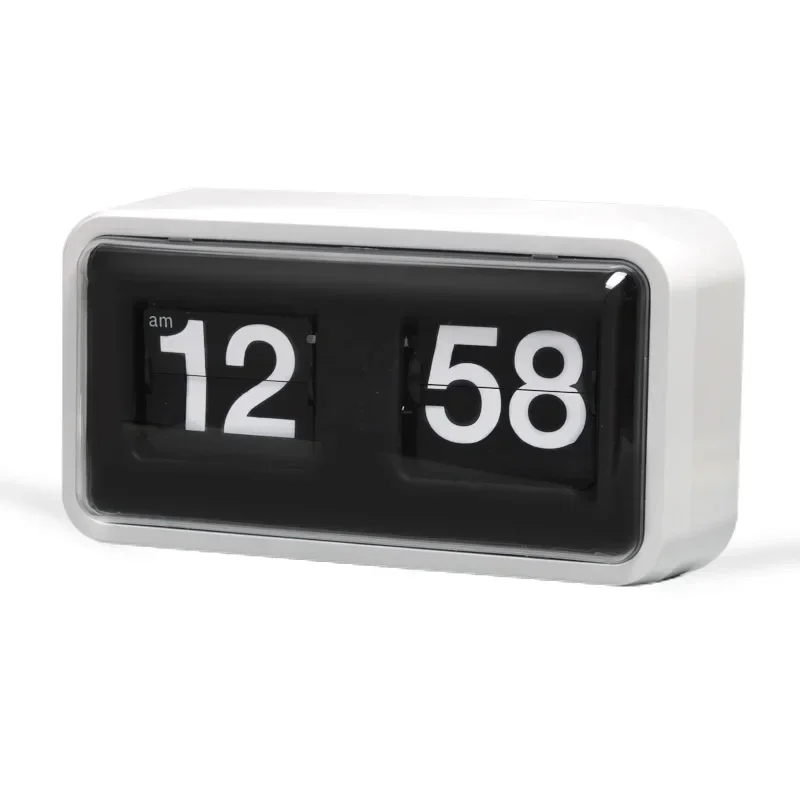 Modern Flip Clock Creative Bedroom Living Room Fashion Trend Table Clock Wall Dual-purpose Nordic Mute Dust-proof Clock