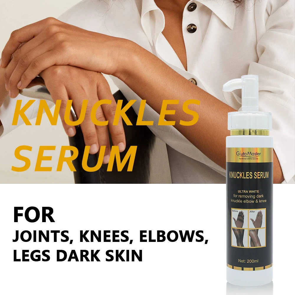 Gluta Master Knuckles Serum For Black Joints Knees Elbows Hydrating Even Fast Absorption Glossy Skincare Serum