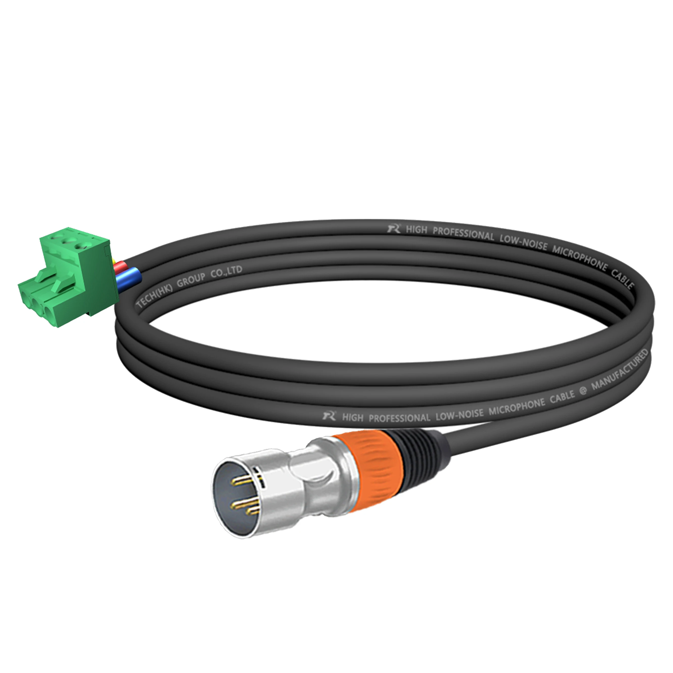 1 Stück 3-Pin PCB-Schraubklemmen-Stecker auf XLR M/F-Kabel, XLR-zu-Phoenix-Konverterkabel, rauscharmes Mikrofonkabel für Lautsprecherprozessor – Detail 12