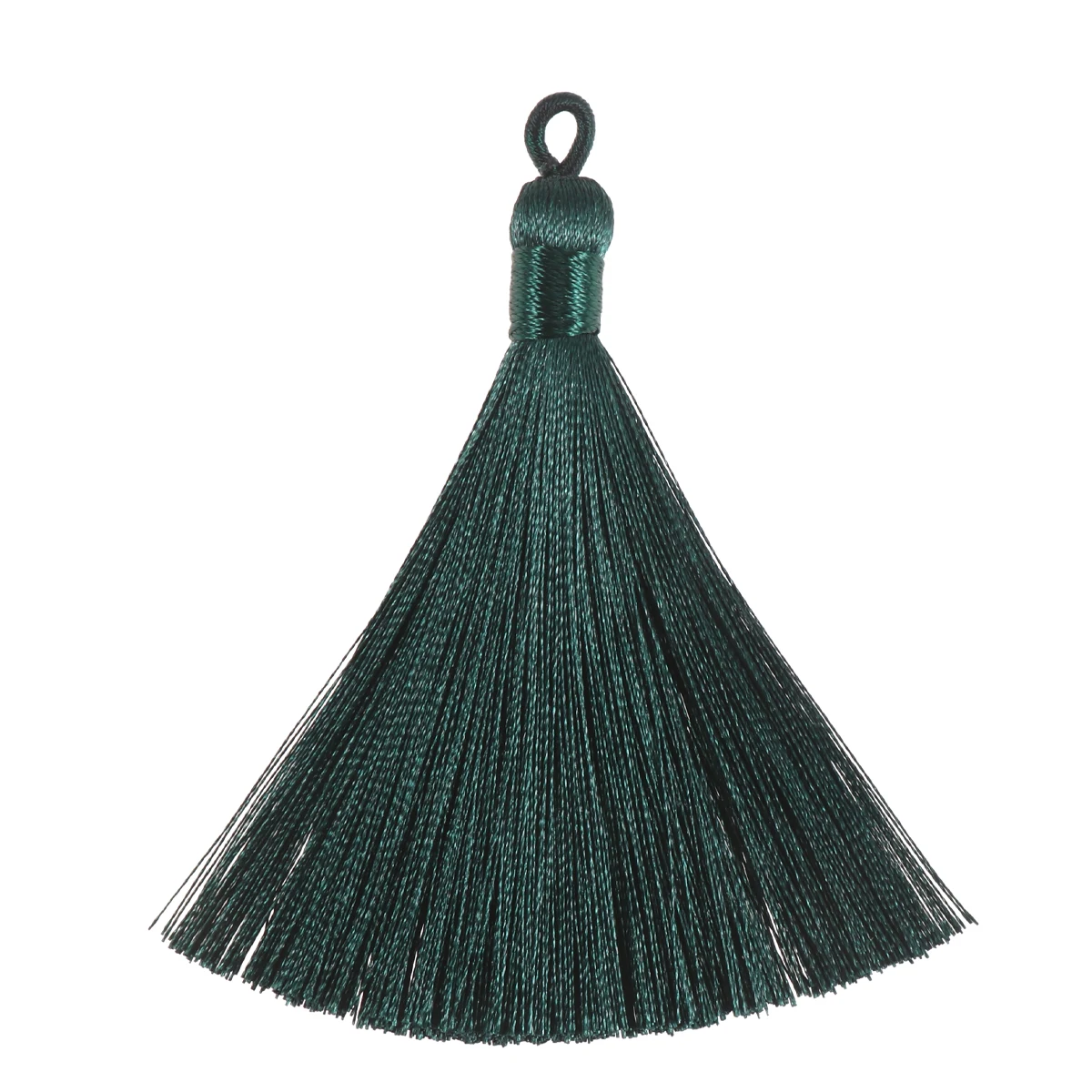 

20 Pcs Ice Silk Tassel Earrings Long Style Bright Color Durable Lightweight DIY Keychain Bracelet Pendant Gifts Elastic B