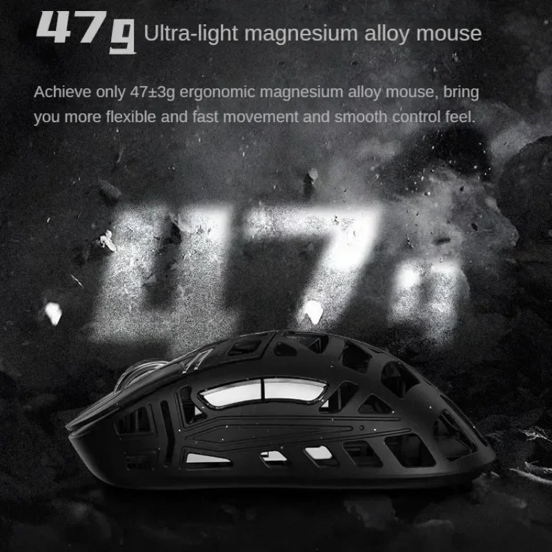 Imagem -04 - Wlmouse-sword x Magnesium Alloy Lightpeso Gaming Mouse Receptor 8k Mouse sem Fio Office pc Acessórios Gamer Presentes Paw3950hs