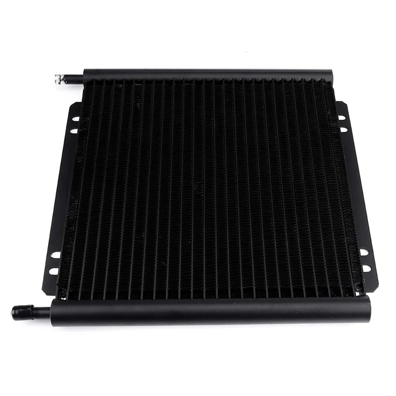 2X 25 Row Universal Oil Cooler Aluminum Transmission Oil Cooler Automatic Stacked Plate Oil Cooler Radiator