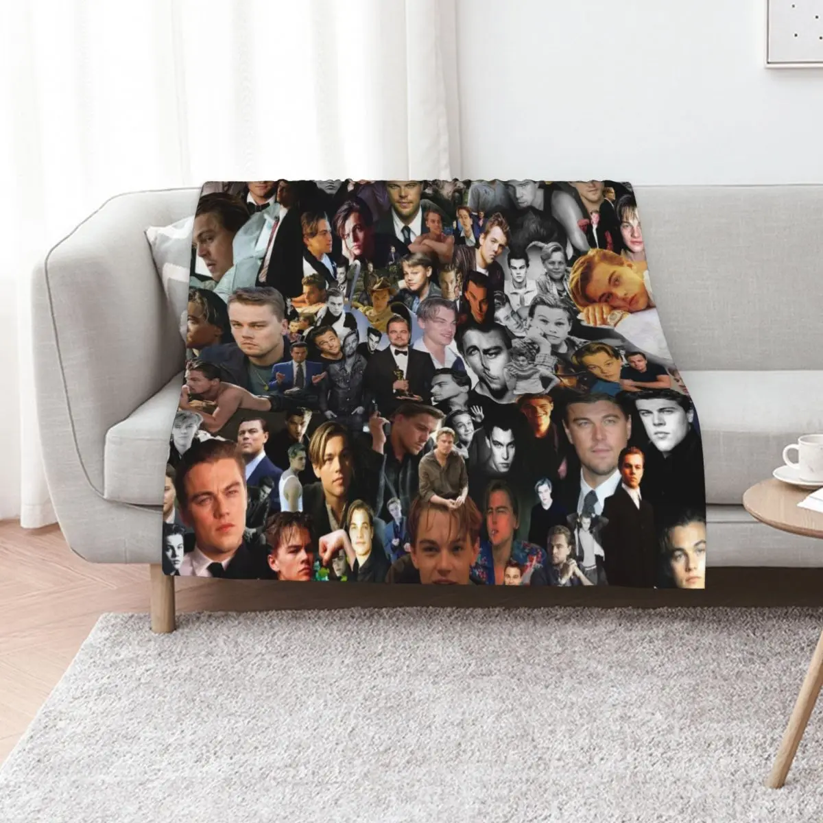 

Leo DiCaprio Throw Blanket warm winter Luxury Thicken Vintage bed plaid Blankets