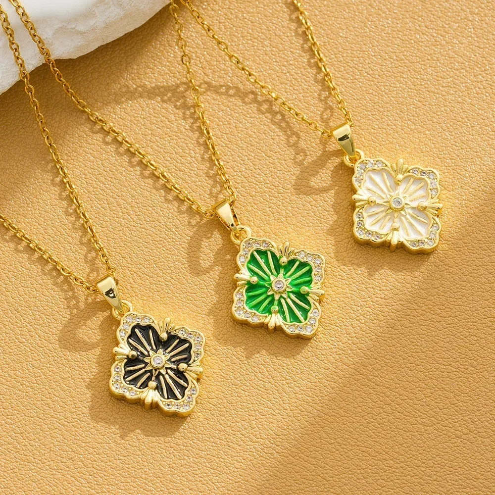 Элегантное и универсальное женское колье с цепочкой на ключицу из титановой стали, легкая роскошь в нише, золото 18 карат