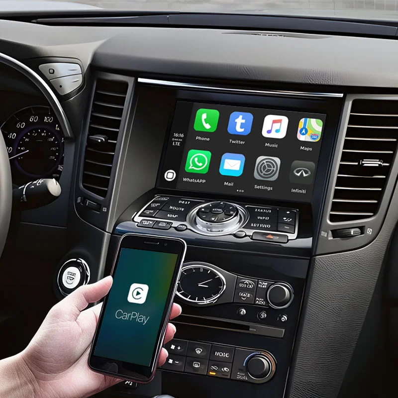 QX70/Q70L/G35 FX35/FX50 EX25/EX35 Auto Integration Kits Carplay Android Auto Navigation GPS Electronics For Infiniti Cars