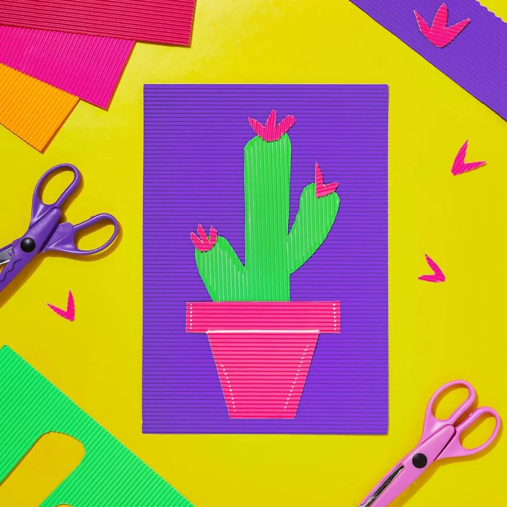 10pcs DIY Colored Corrugated Paper, A4 Handmade Wavy Paper, Creative Wrapping Paper, Holiday Birthday Gift (Random Color)
