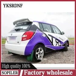 For Fabia Spoiler High Quality ABS Material Car Rear Wing Primer Color Rear Spoiler For Skoda Fabia Spoiler 2006-2014