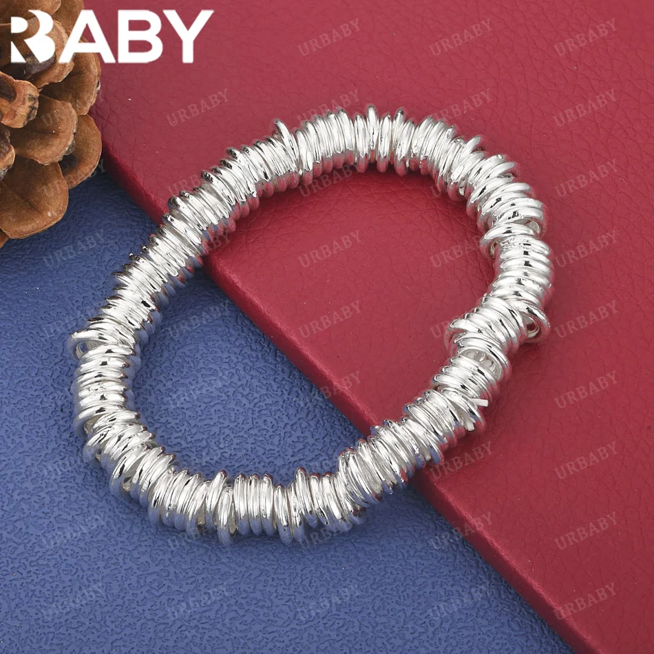 URBABY 925 Sterling Silver Wrap Bracelets Wedding Party Gifts Fashion Accessories Fine Jewelry