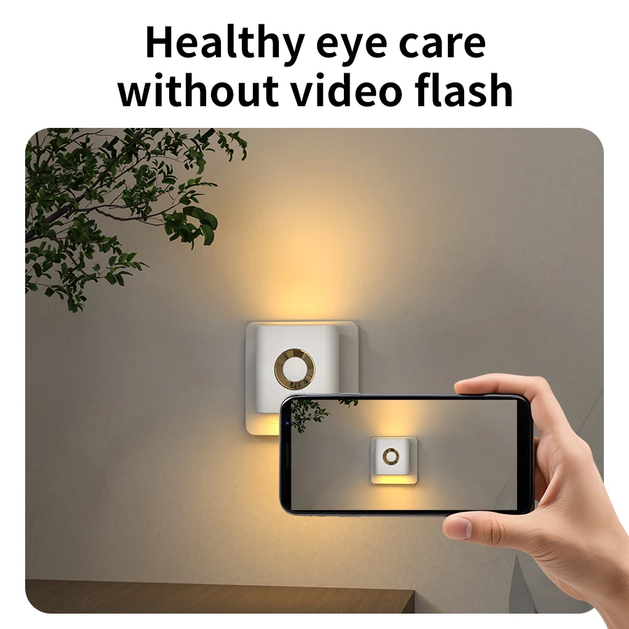 Motion Sensor LED Cabinet Light Warm White Ambient Lighting 220V EU Plug LED Night Lamp for Stairs Closet Corridor Bedroom Decor