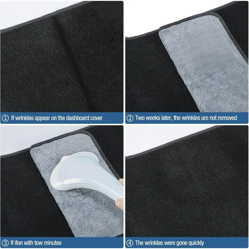 سجادة غطاء لوحة القيادة متوافقة مع ألتيما 2007-2012 (أسود)