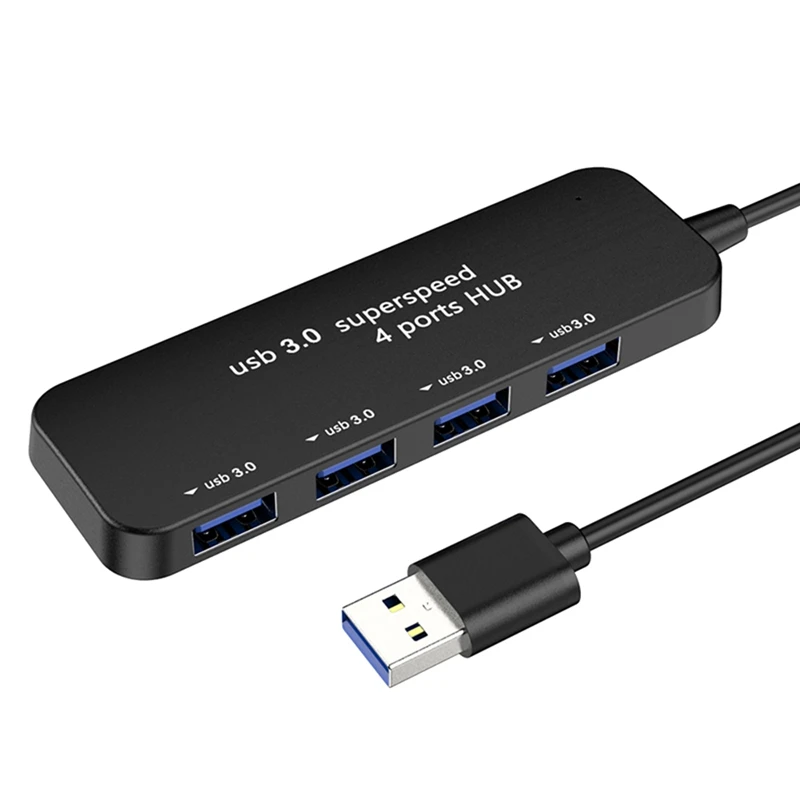 

USB 3,0 концентратор 4-портовый высокоскоростной USB-концентратор разветвитель для ПК, ноутбука, планшета, компьютера, аксессуары для нескольких устройств, адаптер