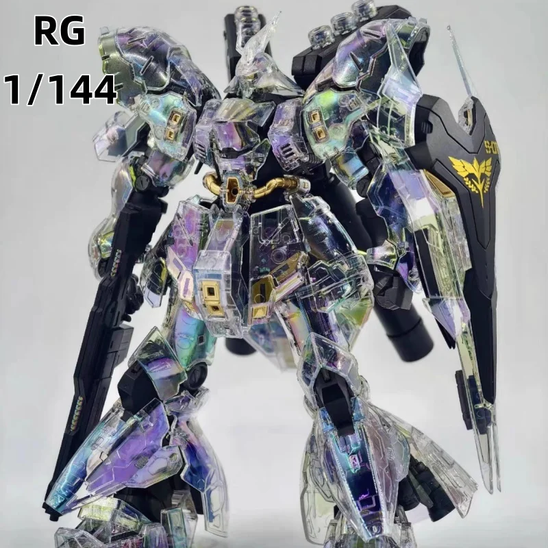 Gaogao Rg 1/144 Msn-04 Sazabi Dubbele Hoorn Trechter Laser Kleur Doorschijnend Assemblagemodel Kits Action Figure Robot Plastic Geschenken