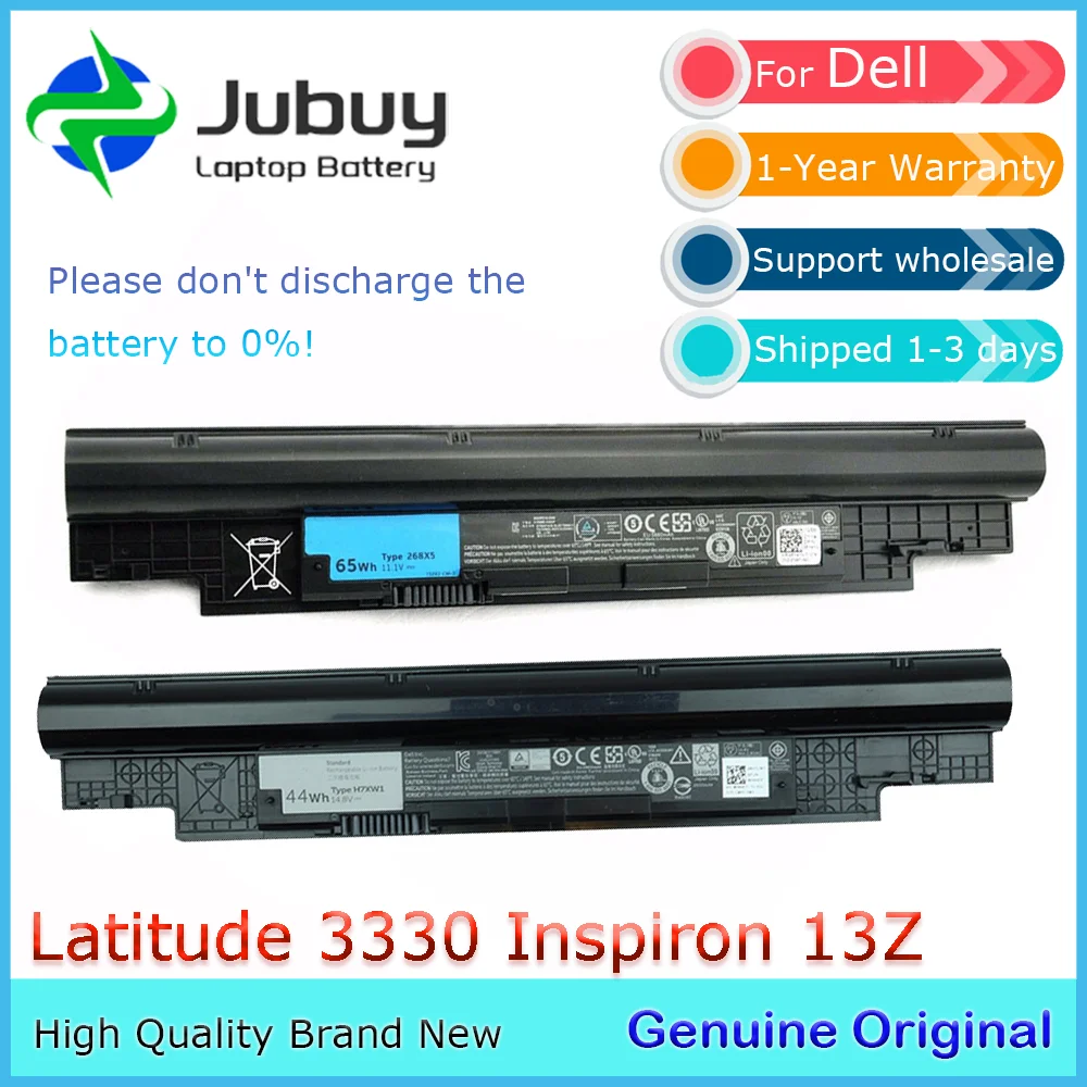 H7XW1 268X5 44/65Wh Original Laptop Battery for Dell Latitude 3330 Inspiron 13Z N311z N411z Vostro V131 V131R V131D