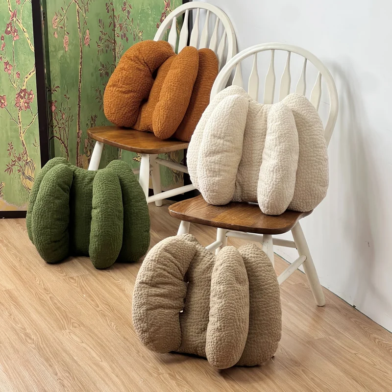 

Chenille Lumbar Cushion | Office Car Seat Back Support Pillow | Machine Washable | Gift for Mother's Day Father's Day