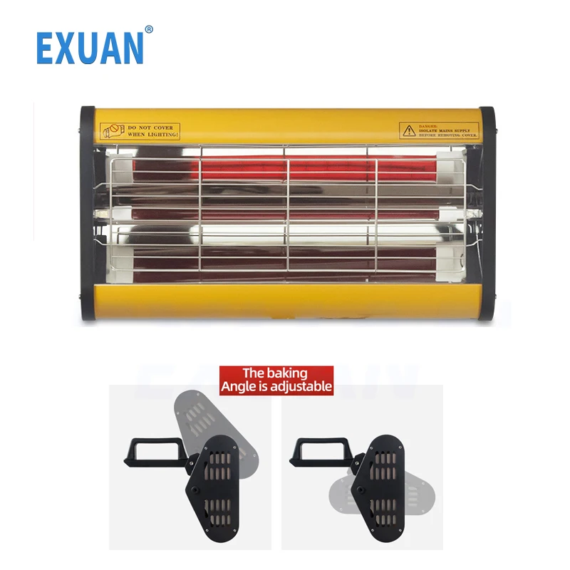 

Портативная инфракрасная лампа для выпечки, 220 В Ручной переносной коротковолновый инфракрасный лакокрасочный светильник Лампа для лакокраски автомобилей