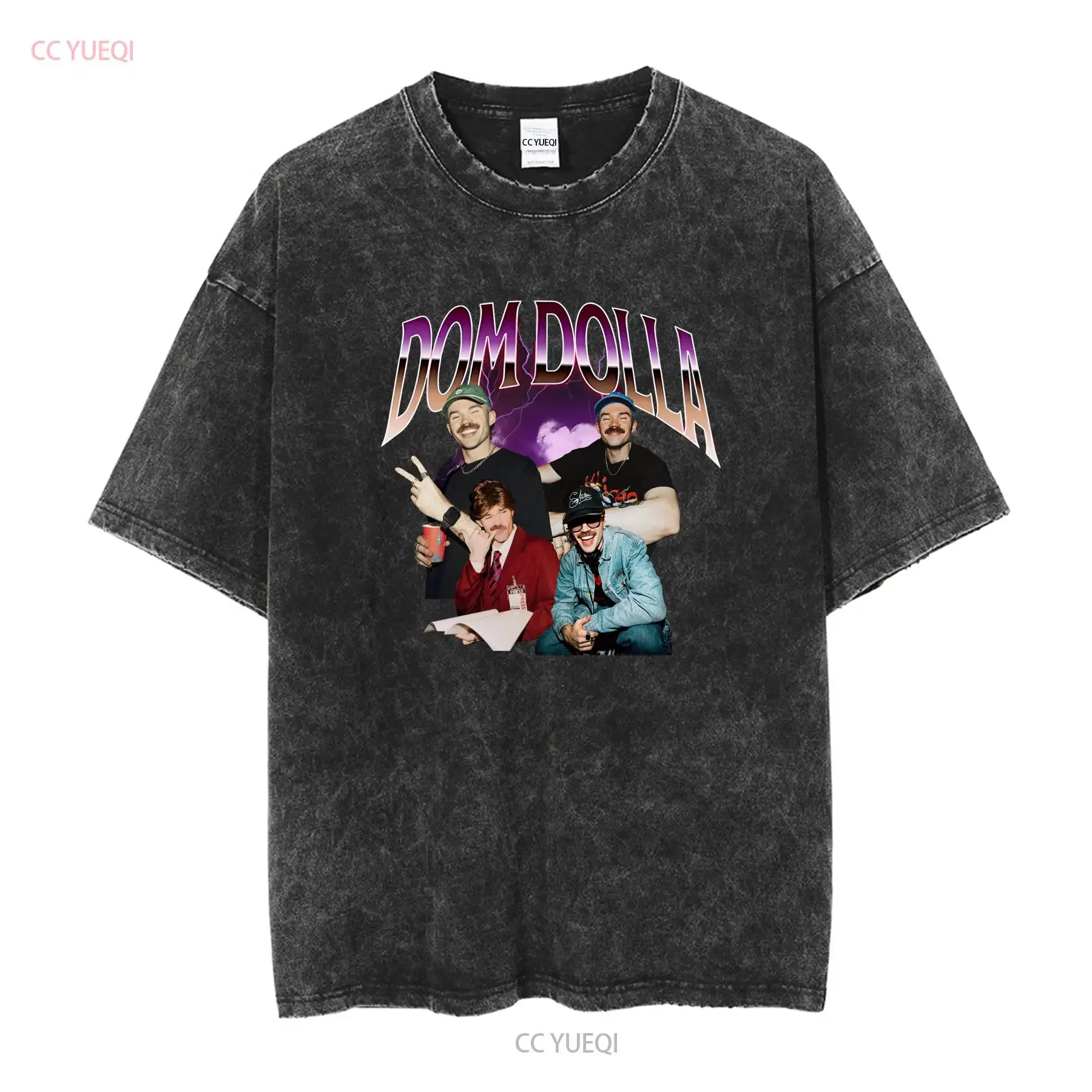 Dom Dolla 90's Rap T Shirt Experts Only EDM Festival Rave John Summit House Music long or short sleeves vintage Washed Casual view 2