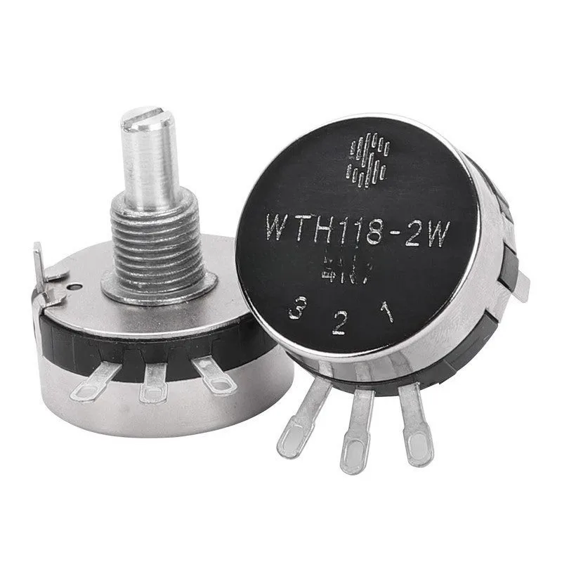 مقياس الجهد WTH118-1A، 2 وات، 1 ك/2.2 ك/4.7 ك/10 ك/22 ك/47 ك/100 ك/470 ك/1 متر، بدوره واحد