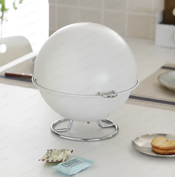 Round spherical snack candy box flip coffee capsule storage box storage tank living room desktop glove box decoration