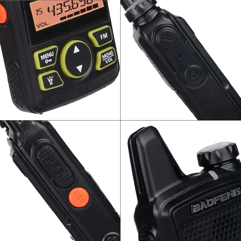 Baofeng BF-T1 Mini Walkie Talkie UHF Handheld Two-way Radio bft1 Ham Radio Portable FM Transceiver Kids 5km CB Radio Intercom