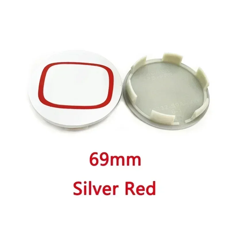 4 Stuks 58Mm 60Mm 69Mm Wielkap Hub Cover Badge Embleem Voor Honda