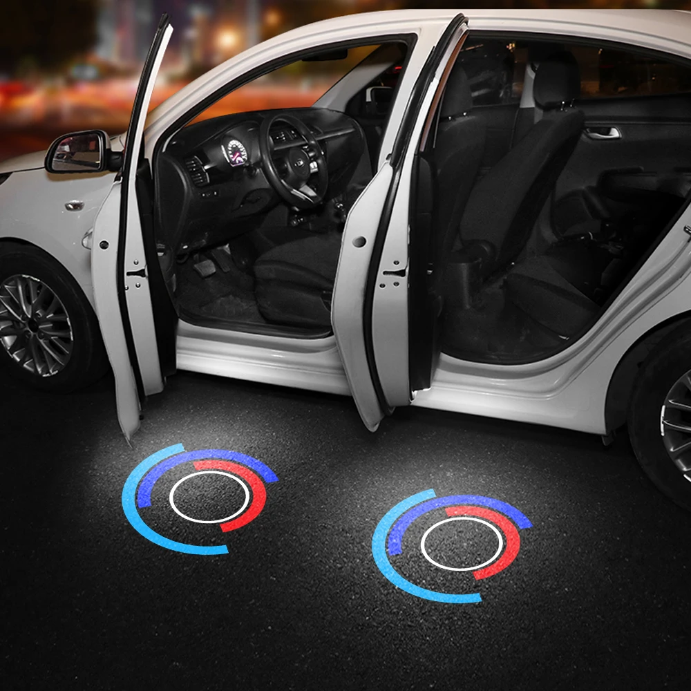 Фото Светодиодные аксессуары для внутренней подсветки дверей автомобиля с эффектом тени, для BMW E46 E60 E90 F10 F30 E92 E93 E91 E61 F07 F11 F18 E63 X3 Z4
