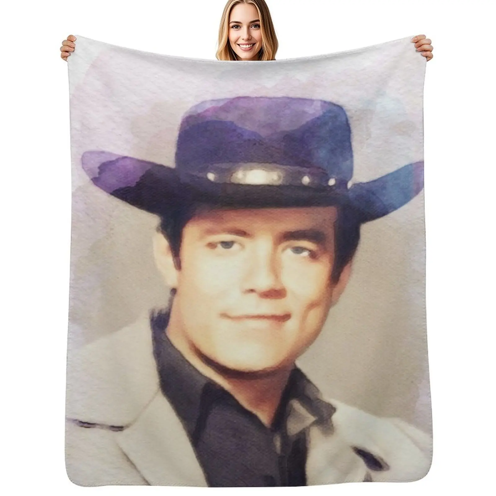 Pernell Roberts, Movie Legend Throw Blanket Flannel Fleece Soft Warm Throw Blanket