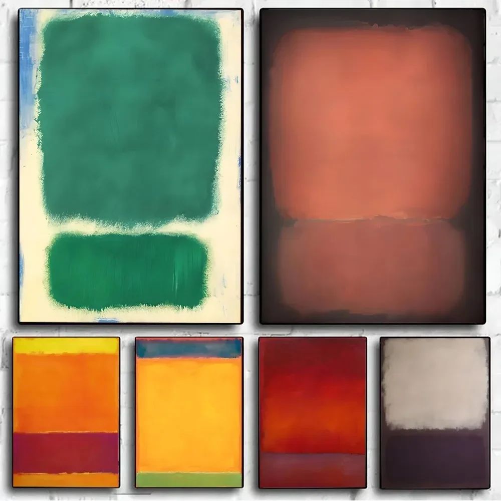 Mark Rothko Poster, ungerahmtes Poster, Kraft Club Bar Vintage Poster, Wall2026, Gemälde, Schlafzimmer, Arbeitszimmer