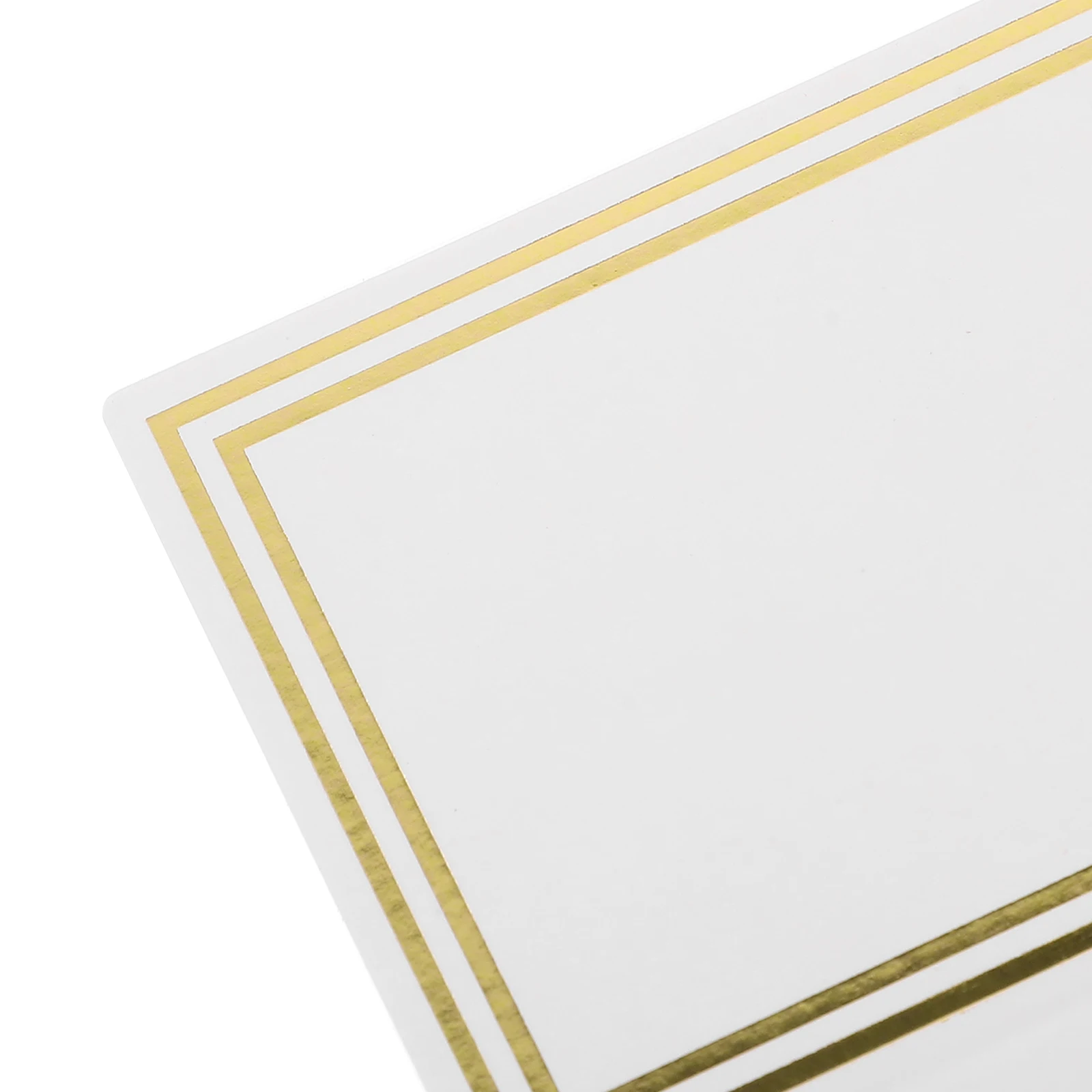 

50pcs Table Foldable Guest Name Cards for Wedding Party Banquet Smooth Surface Easy to Write Blank Signs Seating Place