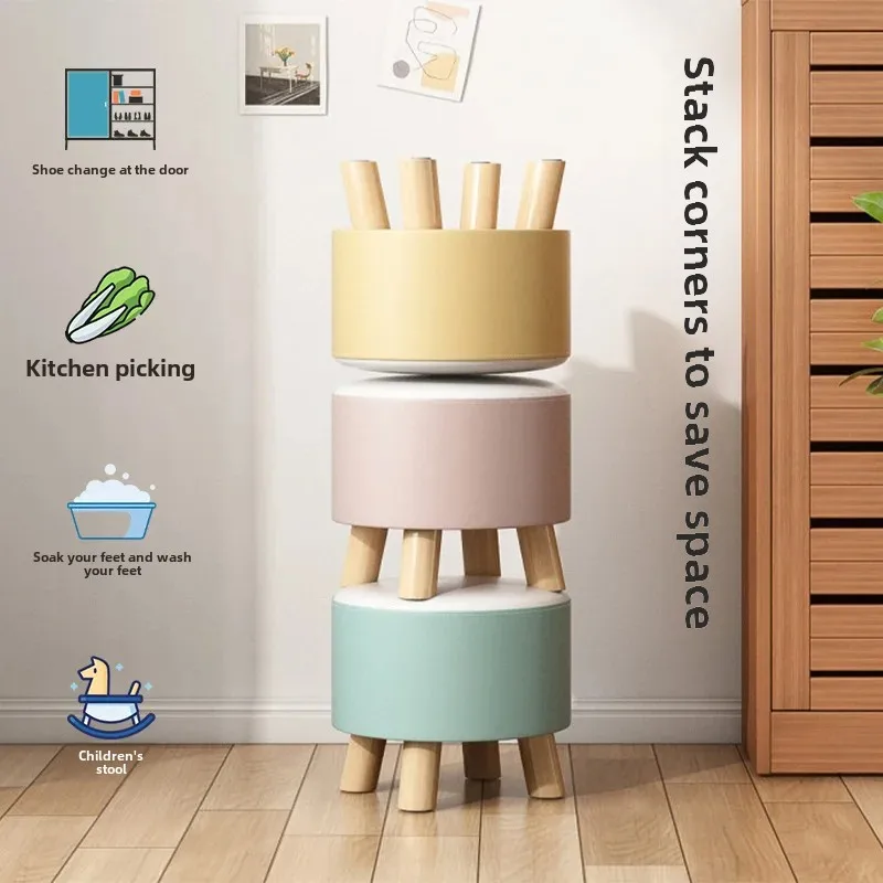 

Small Household Stool, Living Room Accent, Coffee Table Companion, Sofa Ottoman, Cute Bench Seat, Hot Search Footstool Item