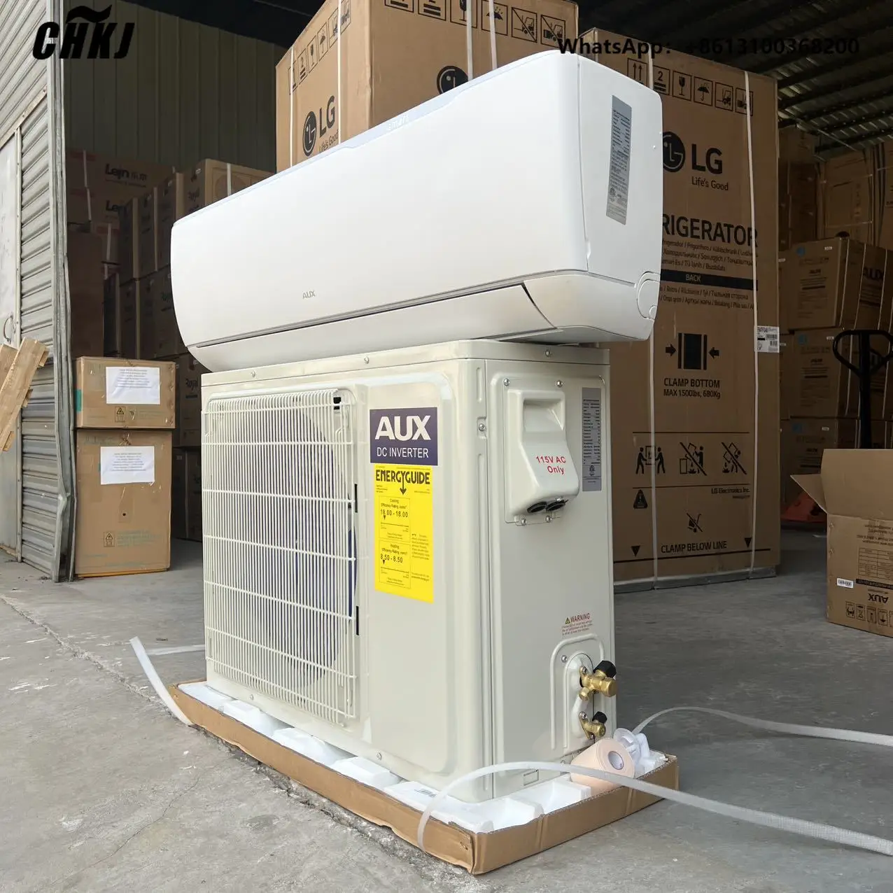 CHKJ World's Leading Brand AUX Triple Inverter Heat Pump Air Conditioner 2Ton 24000Btu Smart Wifi  USA Standard SEER 17 220V 50/