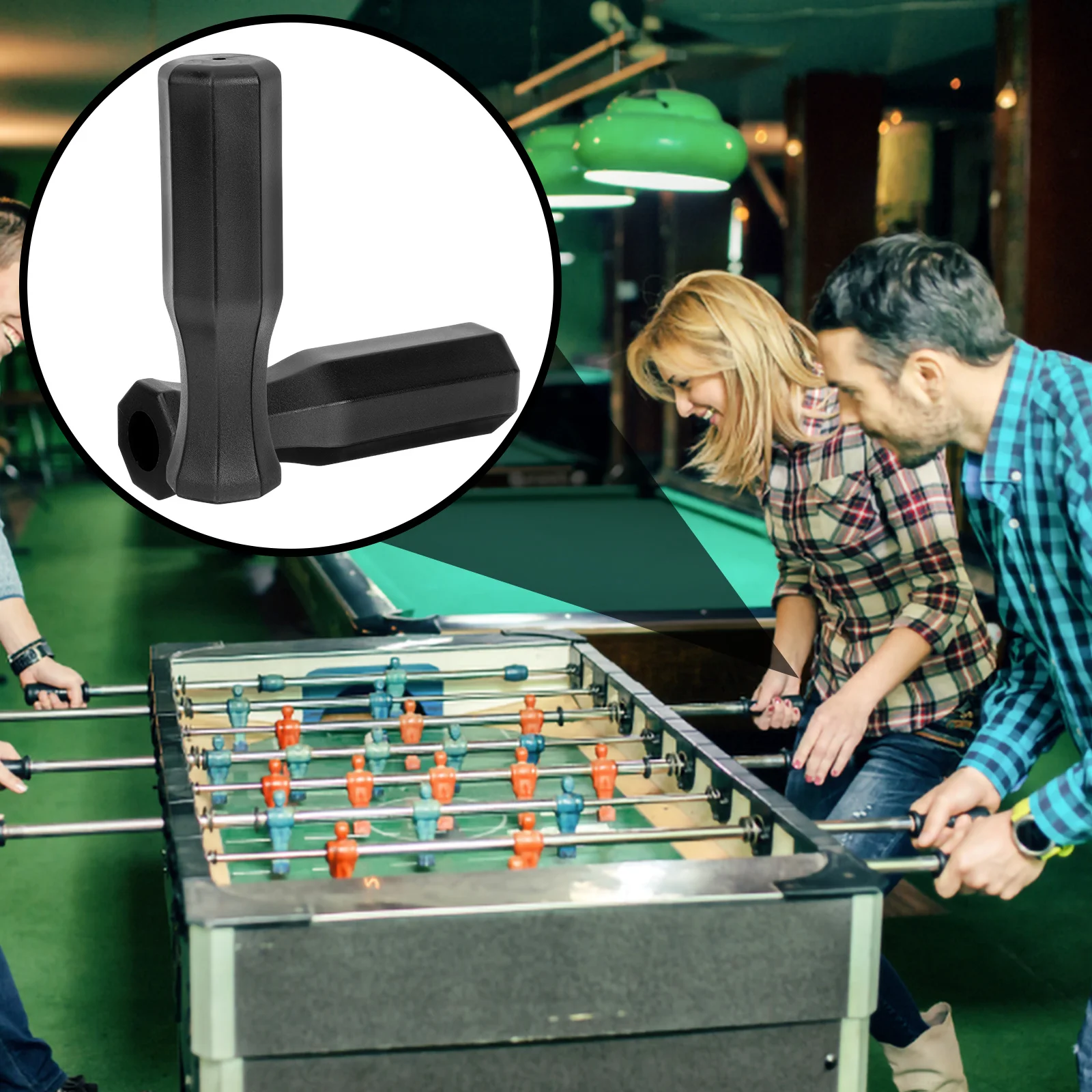 10 peças acessórios de matraquilhos de plástico de alta classe fáceis de usar e armazenar alças de substituição octogonais alça de matraquilhos