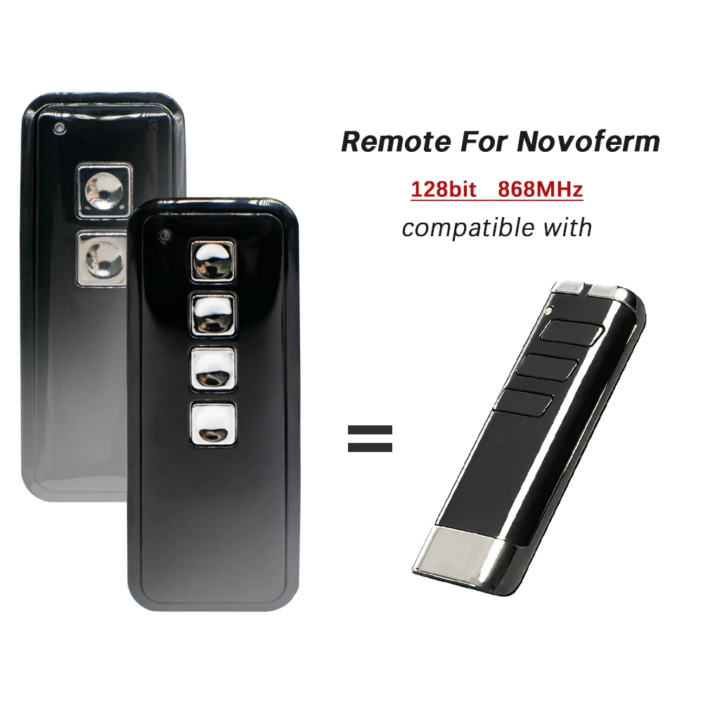 Novoferm AES 128BIT 868MHz Mini-Novotron 522 Garage Door Opener Remote Hand Transmitter For Novotron 502 504 MAX-802 Controller