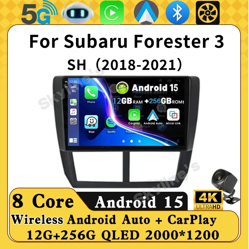 

Android 15 для Subaru Forester 3 SH 2008-2012 для Subaru Impreza GH GE 2007-2011 Автомобильный радиоприемник Мультимедийный видеоплеер Navigatio