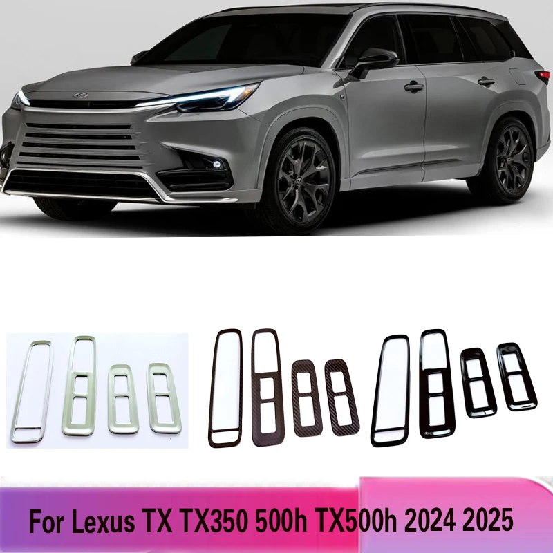 Para lexus tx tx350 500h tx500h 2024 2025 porta de aço braço janela interruptor painel vidro elevador botão capa acessórios interiores