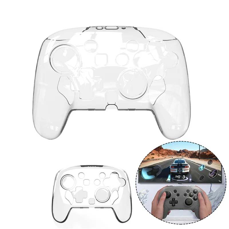 Защитный чехол для контроллера Switch 2 Pro, кристально прозрачный, устойчивый к царапинам, износостойкий чехол для геймпада