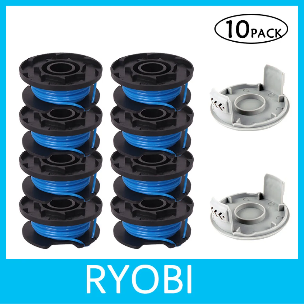 Eater Spool Line For Ryobi AC14RL3A With AC14HCA Cap Replacement Lawn Mower Part Grass Cutter Garden Equipment Tool