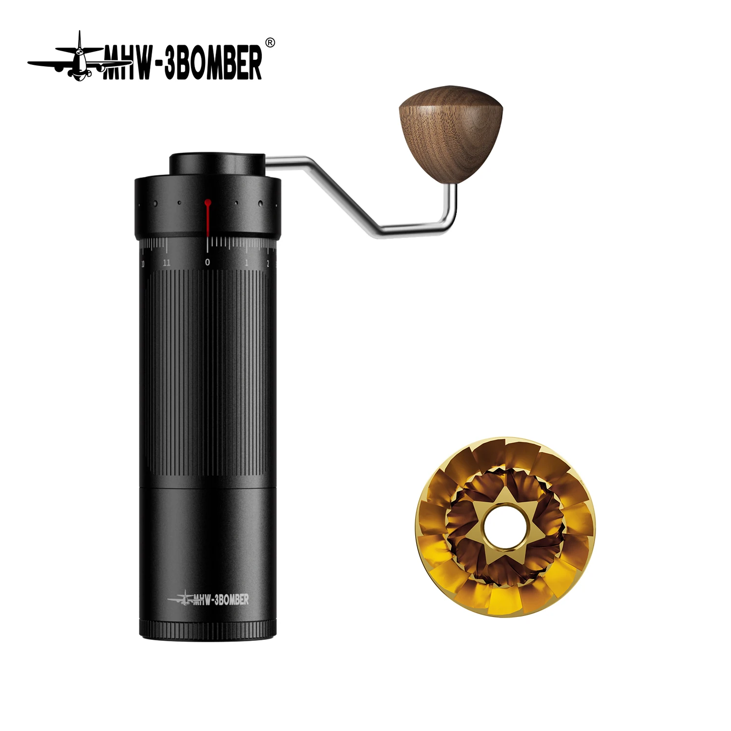 Moedor de Café Manual Mhw-3BOMBER R3 Pro com Ajuste de Precisão de 0,016mm e Reb - imagem 1
