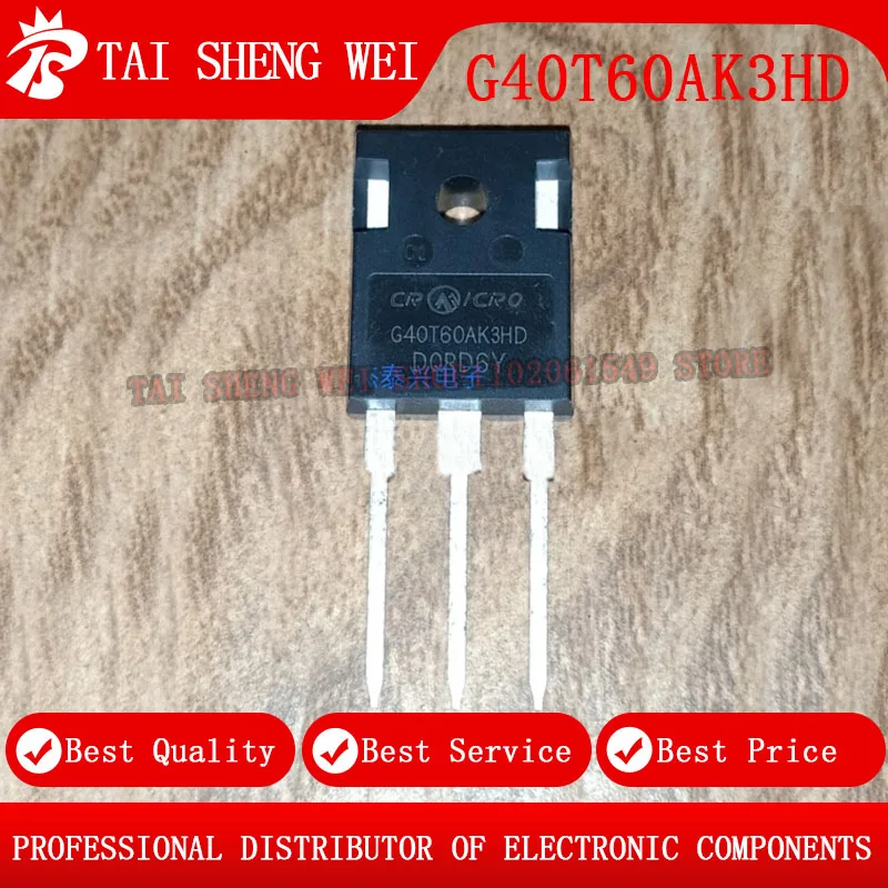 

5 шт. G40T60AK3HD TO-247 IGBT tube 40A новый оригинальный