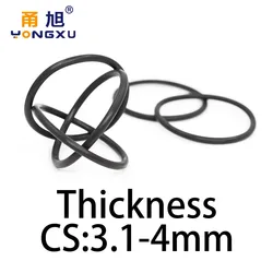 O-ring thickness 3.1/4mm CS NBR Nitrile sealing temperature resistant gasket rubber ring complete in specifications.-.