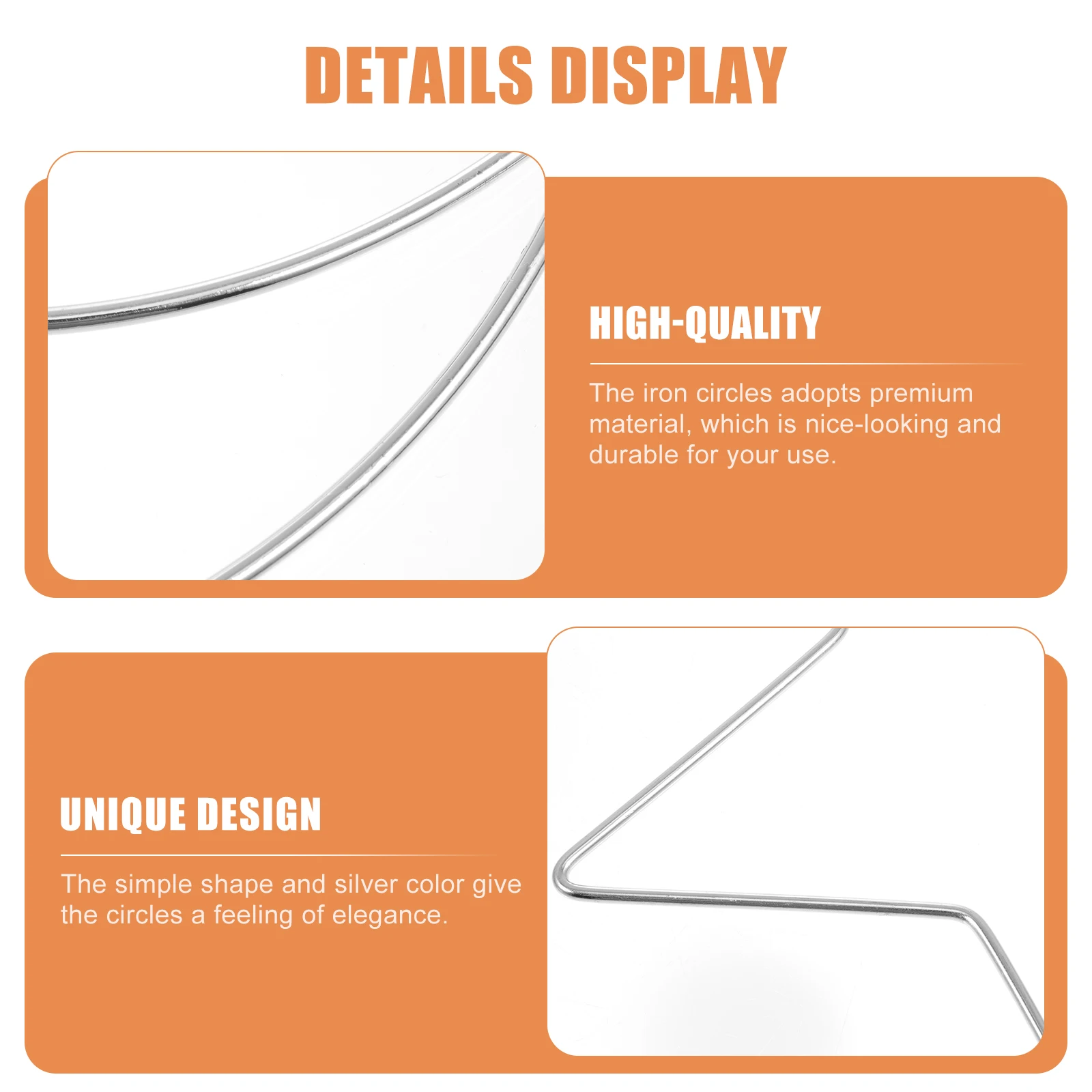 

3Pcs Dream Catcher Rings Iron Circles Macrame Rings Silver DIY Wedding Wreath Xmas Festival Floral Garland Craft Supplies