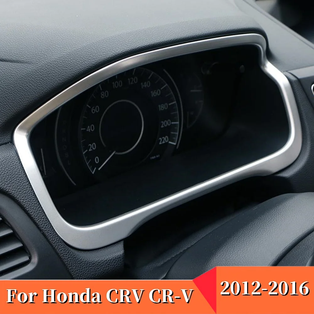 

For Honda CRV CR-V 2012-2015 2016 Auto Interior Moulding Accessories Car Dashboard Frame Cover Trim ABS Plastic Styling Sticker